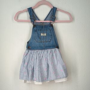 Oshkosh Bgosh Denim Overalls Dress Size 5T